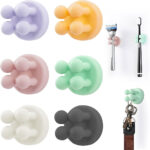 ⁦Ensemble de 10 attaches en silicone à fixer au mur multifonctionnels – طقم تثبيت أغراض على الحائط⁩ - الصورة ⁦2⁩