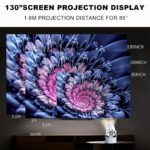 ⁦Mini Projector Karaoke Portable Support 4K 1080P YS-300 KTV – جهاز مديا ذكي للعرض على الحائط مع كاريوكي⁩ - الصورة ⁦3⁩