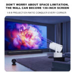 ⁦Mini Projector Karaoke Portable Support 4K 1080P YS-300 KTV – جهاز مديا ذكي للعرض على الحائط مع كاريوكي⁩ - الصورة ⁦7⁩