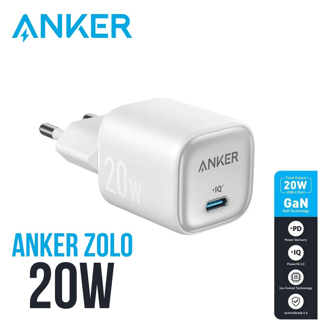 anker-zelo-cnc.jpg Boite Chargeur Anker Zolo Original 20W USB-C - شاحن أصلي - الصورة 1