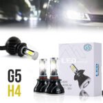 Kit Lampe de phare H4 LED 4 Directions 4000LM - مصابيح إضاءة أمامية للسيارات
