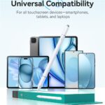 ⁦Stylet universel 3 en 1 pour tablette graphique et Téléphone Portable - القلم الذكي موافق للأجهزة اللوحية والهواتف⁩ - الصورة ⁦2⁩