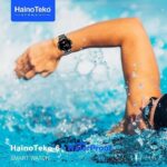 ⁦HainoTeko-6 avec écran AMOLED 3 paires de bracelets et lampe torche intégrée - ساعة ذكية أصلية⁩ - الصورة ⁦6⁩