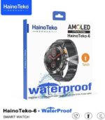 ⁦HainoTeko-6 avec écran AMOLED 3 paires de bracelets et lampe torche intégrée - ساعة ذكية أصلية⁩ - الصورة ⁦5⁩