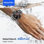⁦HainoTeko-6 avec écran AMOLED 3 paires de bracelets et lampe torche intégrée - ساعة ذكية أصلية⁩ - الصورة ⁦2⁩