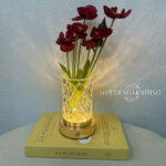 ⁦Vase Lumineux LED Tactile en Cristal Couleurs RGB Rechargeable - فازة كريستال مضيئة⁩ - الصورة ⁦3⁩