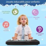 ⁦Piano éducatif à clavier électronique pour enfants, avec microphone et 37 touches - بيانو تعليمي بـ 37 مفتاحاً للأطفال⁩ - الصورة ⁦6⁩