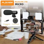 ⁦Kit de création de contenu 5 en 1 double éclairage avec microphone haute définition - طقم صناعة المحتوى 5 في 1⁩ - الصورة ⁦8⁩