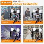 ⁦Kit de création de contenu 5 en 1 double éclairage avec microphone haute définition - طقم صناعة المحتوى 5 في 1⁩ - الصورة ⁦6⁩