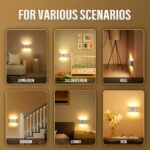 ⁦Smart Applique murale LED intelligente à détecteur de mouvement rechargeable 2Pcs - طقم مصباحين لإضاءة الممرات⁩ - الصورة ⁦4⁩