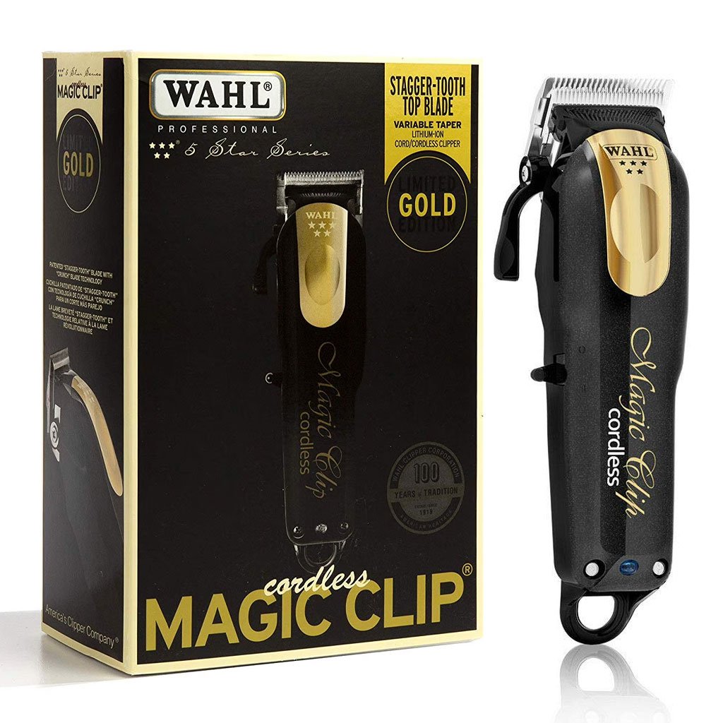 wahl-magic-cnc.jpg Wahl Professional 5-Star Series Tondeuse magique sans fil Noir et Doré – آلة حلاقة لاسلكية للرجال - Image 1