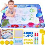 Tapis Water Canvas pour Enfant avec Stylo à Eau pour Dessin Créatif et Sans Taches - بساط الرسم للأطفال بدون حبر