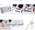 ⁦Balai-serpillère plat avec seau à deux compartiments et lingettes en microfibre - ممسحة مايكروفيبر مع دلو بغرفتين للفصل بين الماء النظيف⁩ - الصورة ⁦5⁩