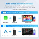 ⁦Adaptateur sans fil Android pour voiture Carplay et Android Auto - محول "كاربلاي" اللاسلكي 2 في 1⁩ - الصورة ⁦3⁩