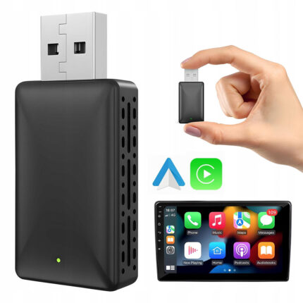 Adaptateur sans fil Android pour voiture Carplay et Android Auto - محول "كاربلاي" اللاسلكي 2 في 1