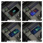 ⁦Chargeur de voiture à 3 ports avec câble de charge 3 en 1 intégré (Lightning/Type-C/Micro USB) - شاحن سيارة⁩ - الصورة ⁦3⁩