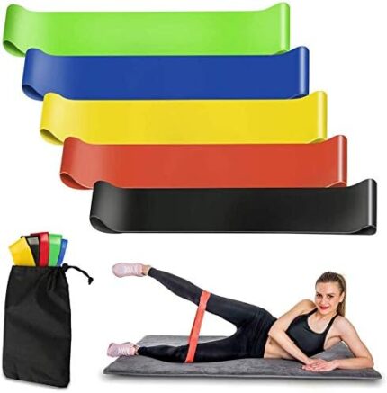 Ensemble de bandes de résistance Elastiques 5Pcs pour exercices de sport - طقم أحزمة المقاومة للرياضيين