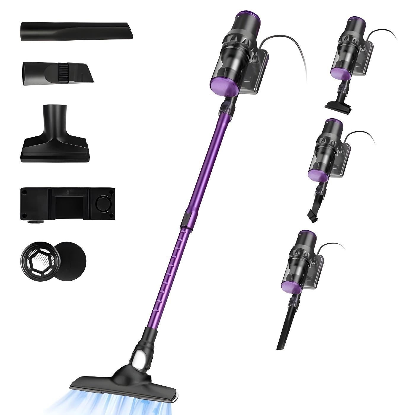 1775119892405_jbcct24g_ms-vc2121-cnc Multismart Aspirateur Balai Filaire Sans Sac 500W 5 en 1 avec Aspirateur à Main - 18KPa - مكنسة كهربائية يدوية - الصورة 1