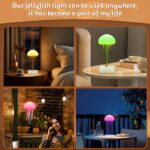 ⁦Lampe de chevet méduse à dégradé RGB avec tentacules animés - مصباح قنديل البحر⁩ - الصورة ⁦5⁩