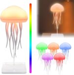 Lampe de chevet méduse à dégradé RGB avec tentacules animés - مصباح قنديل البحر