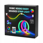⁦Bande LED RGB tube 360° numérique 5m 16mm USB 5V App Control - شريط إضاءة ملونة⁩ - الصورة ⁦7⁩