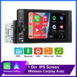 Autoradio 1 DIN MP5 Player Carplay et Android Auto Full HD - مشغل راديو للسيارة