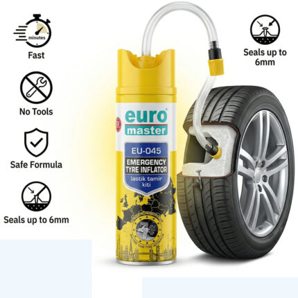 Euro Master EU-045 Emergency Tyre Inflator - بخاخ إصلاح ونفخ إطارات السيارة