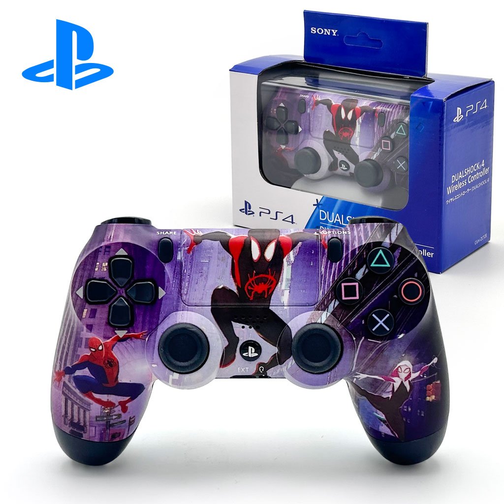 1775732190918_z38xdzsi_spider-cnc SONY DualShock Manette PS4 Sans Fil, Batterie Rechargeable (High Copy) – Edition Spider - الصورة 1