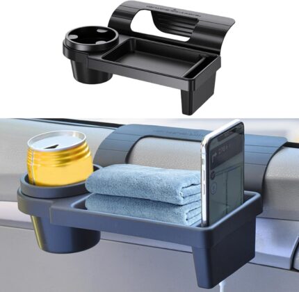 Porte-gobelet boisson, avec Support de téléphone, Étagère de rangement - حامل أكواب للمشروبات مع حامل للهاتف