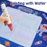 ⁦Tapis Water Canevas réutilisable et lavable pour enfants avec zone d'entraînement alphanumérique - بساط تلوين للأطفال⁩ - الصورة ⁦2⁩