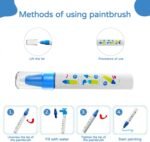 ⁦Tapis Water Canevas réutilisable et lavable pour enfants avec zone d'entraînement alphanumérique - بساط تلوين للأطفال⁩ - الصورة ⁦3⁩