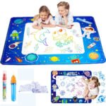 Tapis Water Canevas réutilisable et lavable pour enfants avec zone d'entraînement alphanumérique - بساط تلوين للأطفال