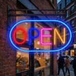 ⁦Panneau LED Neon Signe Open - لوحة مضيئة لواجهة محل⁩ - الصورة ⁦2⁩