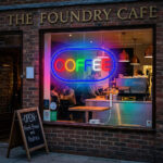 ⁦Panneau LED Neon Signe Coffee - لوحة مضيئة لواجهة محل⁩ - الصورة ⁦3⁩