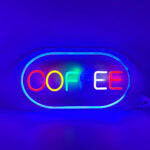 ⁦Panneau LED Neon Signe Coffee - لوحة مضيئة لواجهة محل⁩ - الصورة ⁦2⁩