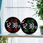 ⁦Horloge murale ronde avec télécommande et grand écran LED numérique DS-3853L - ساعة حائط دائرية تعمل بجهاز تحكم عن بعد مزودة بإضاءة رقمية⁩ - الصورة ⁦8⁩