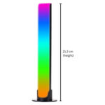 ⁦Barre LED RGB 2PCS synchronisée avec la musique et les sons 8 modes d'éclairage - أضواء ملونة متزامنة مع الموسيقى⁩ - الصورة ⁦2⁩