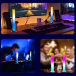 ⁦Barre LED RGB 2PCS synchronisée avec la musique et les sons 8 modes d'éclairage - أضواء ملونة متزامنة مع الموسيقى⁩ - الصورة ⁦3⁩