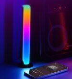 ⁦Barre LED RGB 2PCS synchronisée avec la musique et les sons 8 modes d'éclairage - أضواء ملونة متزامنة مع الموسيقى⁩ - الصورة ⁦5⁩