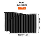 ⁦Rideaux Pare-Soleil Magnétiques pour Voiture 2PCS - ستائر السيارة المغناطيسية الواقية من الشمس⁩ - الصورة ⁦11⁩