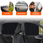 ⁦Rideaux Pare-Soleil Magnétiques pour Voiture 2PCS - ستائر السيارة المغناطيسية الواقية من الشمس⁩ - الصورة ⁦3⁩