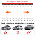 ⁦Rideaux Pare-Soleil Magnétiques pour Voiture 2PCS - ستائر السيارة المغناطيسية الواقية من الشمس⁩ - الصورة ⁦4⁩