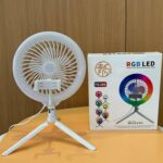 ⁦Anneau Lumineux LED RGB et Ventilateur avec Support Flexible - مصباح حلقة للتصوير الاحترافي مع مروحة⁩ - الصورة ⁦10⁩