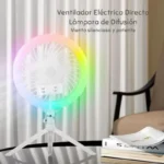 ⁦Anneau Lumineux LED RGB et Ventilateur avec Support Flexible - مصباح حلقة للتصوير الاحترافي مع مروحة⁩ - الصورة ⁦2⁩
