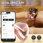 ⁦Anneau de Zikr Étanche avec Écran OLED iTasbih Faith+ Gold - خاتم التسبيح الذكي المقاوم للماء بـ5 مقاسات⁩ - الصورة ⁦4⁩