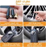 ⁦Compresseur d'Air Portable Rechargeable 4500mAh 150PSI - مضخة إطارات لاسلكية ذكية⁩ - الصورة ⁦2⁩