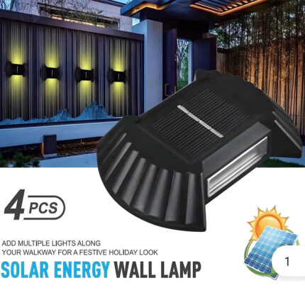 Appliques Murales Solaires Up & Down (Pack de 4Pcs) - طقم مصابيح حائط شمسية ذكية (4 قطع) 
