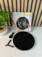 ⁦Horloge murale ronde avec télécommande et grand écran LED numérique DS-3853L - ساعة حائط دائرية تعمل بجهاز تحكم عن بعد مزودة بإضاءة رقمية⁩ - الصورة ⁦9⁩