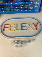 ⁦Panneau LED Neon Signe FELEXY - لوحة مضيئة لواجهة محل⁩ - الصورة ⁦4⁩