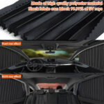 ⁦Rideaux Fenêtre de Voiture Accordéon Magnétiques 4Pcs - ستائر السيارات مغناطيسية⁩ - الصورة ⁦5⁩